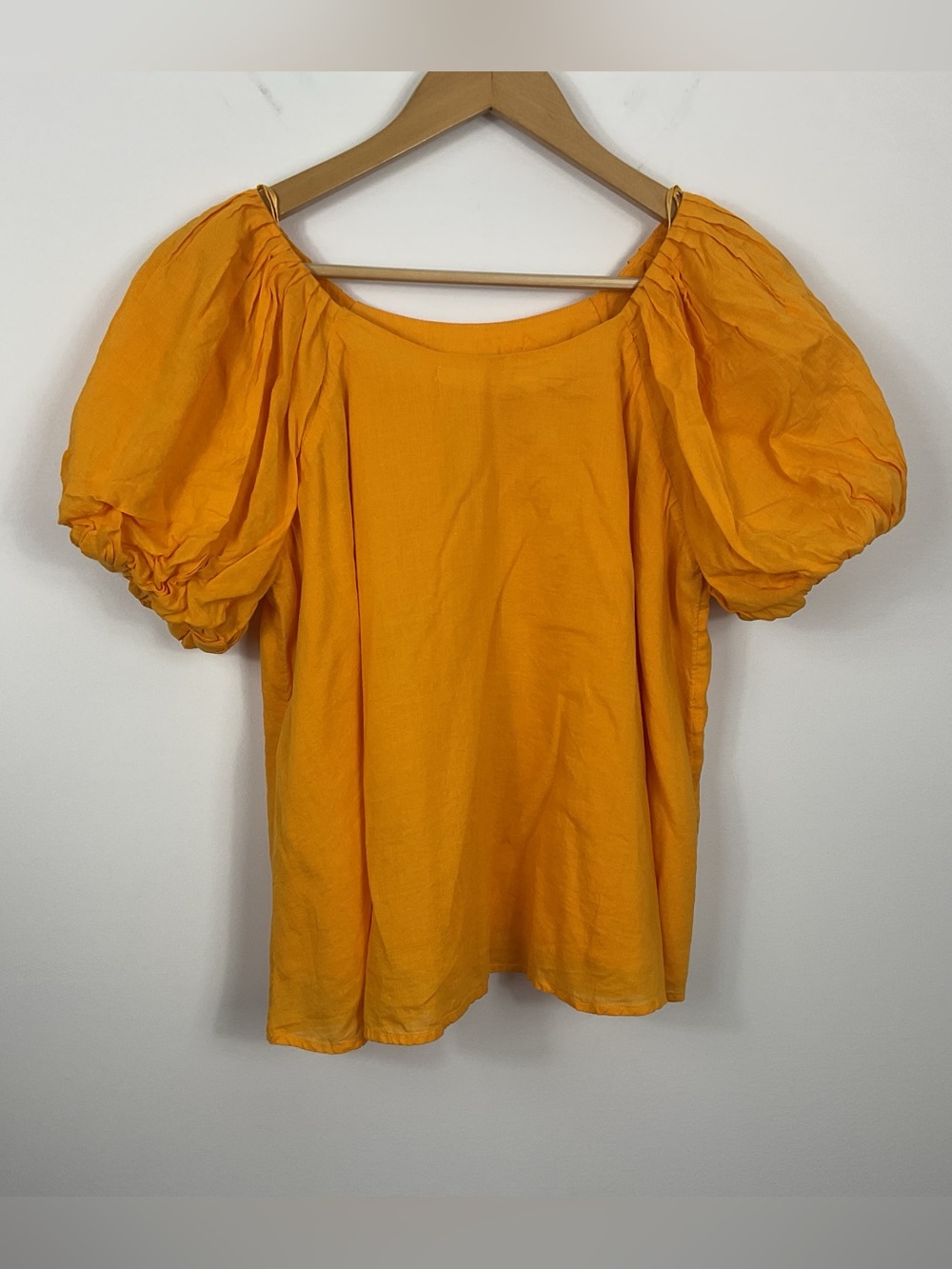Maeve Anthropologie Puff Sleeve Shirt Womens Size Small